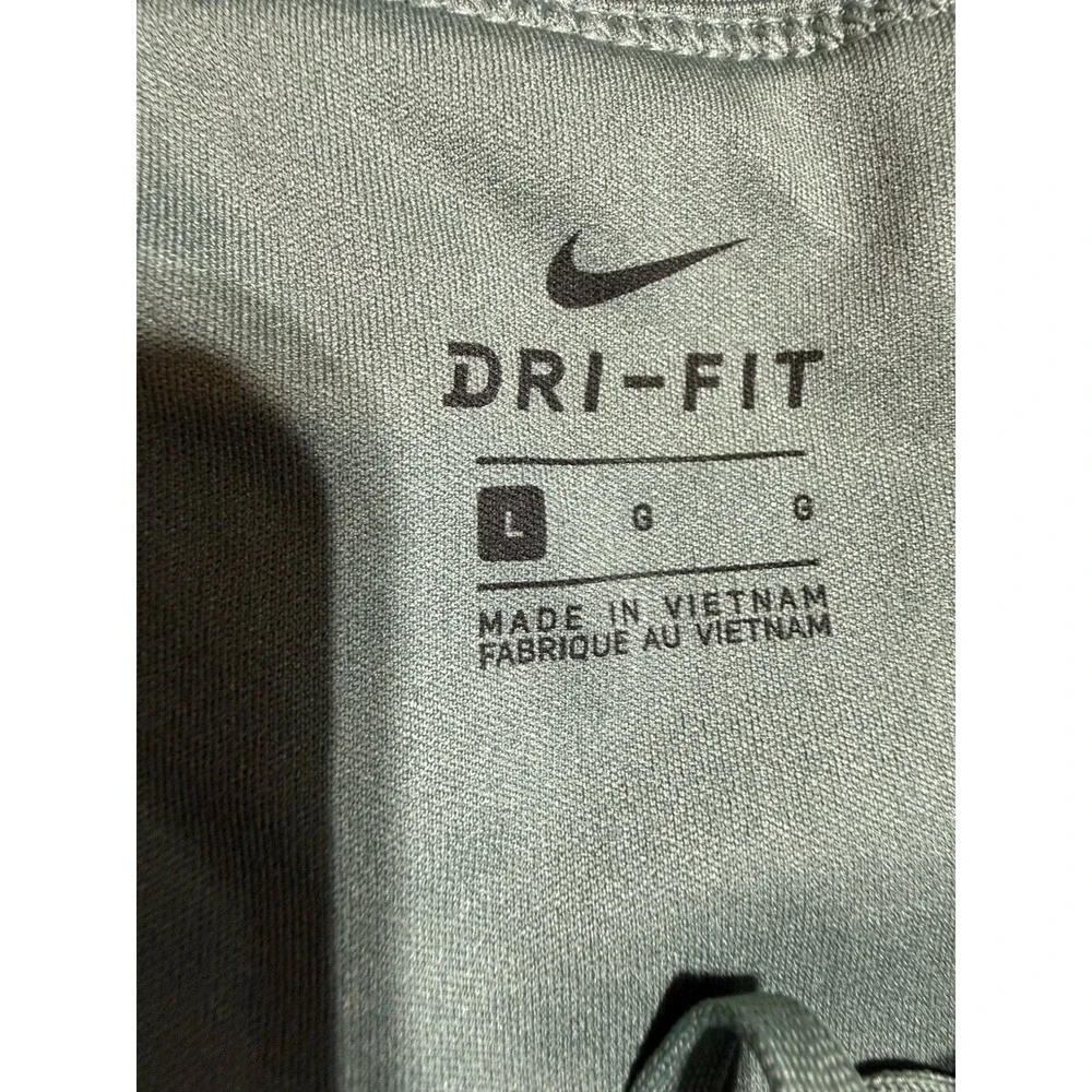 Nike Dri-FIT Womens L Running Shorts Brief Lined Sage Green Just Do It